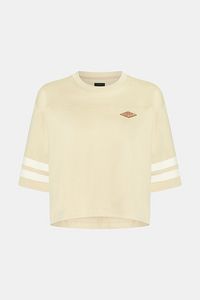 Cropped varsity logo rugby tee offers at S$ 99.9 in Esprit