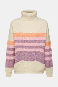 Striped roll neck jumper offers at S$ 129.9 in Esprit