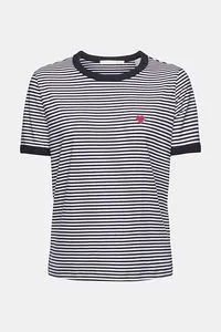 Striped cotton t-shirt with embroidered motif offers at S$ 49.9 in Esprit