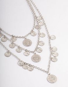 Antique Silver Multi Jingle Row Necklace offers at S$ 9 in Lovisa