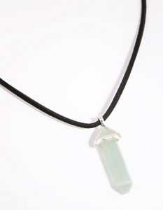 Silver Green Fluorite Shard Necklace offers at S$ 7 in Lovisa