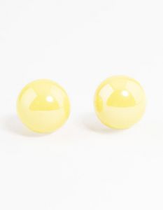 Yellow Shiny Ball Stud Earrings offers at S$ 3 in Lovisa