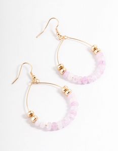 Purple Wire Open Bead Drop Earrings offers at S$ 4 in Lovisa