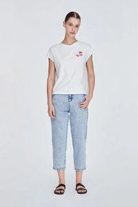 Oversized Boxy Logo Tee offers at S$ 10 in Iora