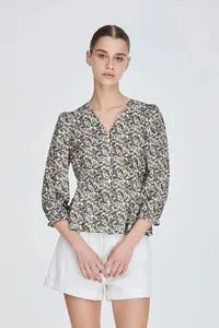 V-Neck Button Down Blouse offers at S$ 15 in Iora