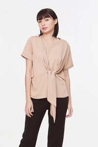 Self-Tie Knot Blouse offers at S$ 10 in Iora