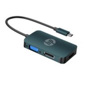HP DHC-CT200 USB CM to HDMI+VGA+DP Adaptor (Space Grey) offers at S$ 55.9 in Challenger