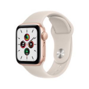 Apple Watch SE1 GPS, 40mm Gold Aluminium Case with Starlight Sport Band - Regular [MKQ03ZP/A] offers at S$ 299 in Challenger