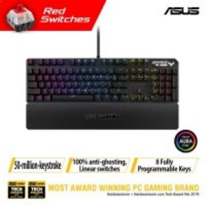 Asus TUF K3 Linear Gaming Keyboard (Red) offers at S$ 107.1 in Challenger