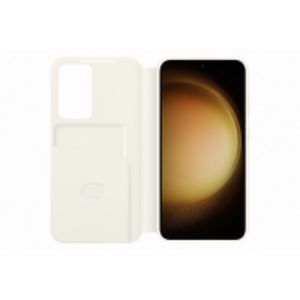 Samsung EF-ZS911CUEGWW Galaxy S23 Smart View Wallet Case (Cream) offers at S$ 68 in Challenger