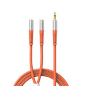ORICO AX2-10-OR-BP 3.5mm Headphone Splitter Mic Cable 1M (Orange) offers at S$ 8.91 in Challenger
