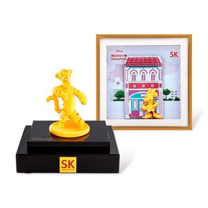 Tiggerific Tour: Tigger & Minnie 999 Pure Gold Plated Figurine Bundle offers at S$ 299 in SK Jewellery