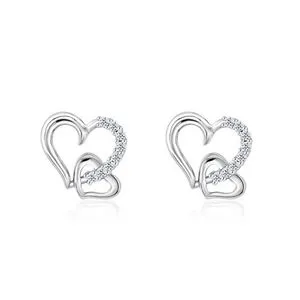 Trishia Heart Diamond Earrings offers at S$ 569 in SK Jewellery