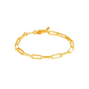SK 916 Paperclip Gold Bracelet offers at S$ 674 in SK Jewellery
