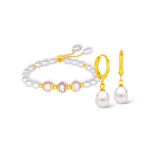 Adella Pearl Bracelet & Earring Bundle offers at S$ 69 in SK Jewellery