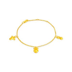 Winnie the Pooh and Friends Charm Set 999 Pure Gold Bracelet offers at S$ 699 in SK Jewellery
