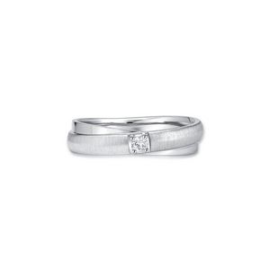 Momento Interwined White Gold Wedding Band offers at S$ 936 in SK Jewellery