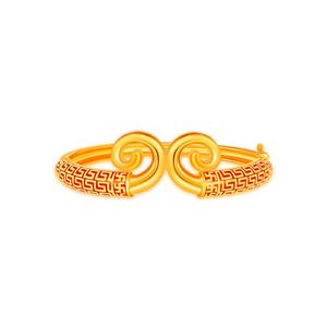 SK 916 Monkey King Crimson Crown Gold Bangle offers at S$ 3635 in SK Jewellery