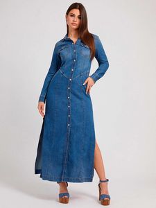 Long denim dress offers at S$ 72.5 in Guess