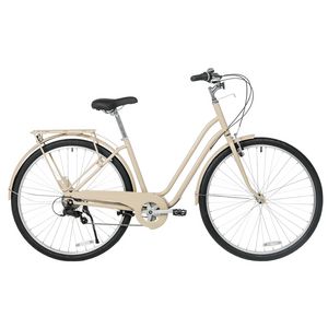City Bike Elops 120 Low Frame 26 or 28 Inch 6 Speed - Brown offers at S$ 169.9 in Decathlon