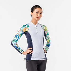 Women's T-Shirt Long Sleeve UV-Protection Surf Top 500 offers at S$ 12.9 in Decathlon