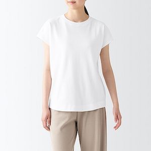 Interlock French sleeve T-shirt offers at S$ 19.9 in MUJI