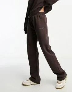 Il Sarto wide leg joggers co-ord in chocolate brown offers at S$ 28 in asos