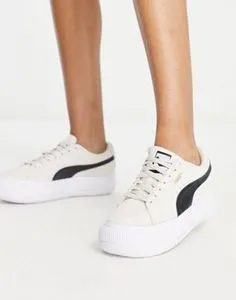 Puma Suede Mayu trainers in marshmallow offers at S$ 48 in asos