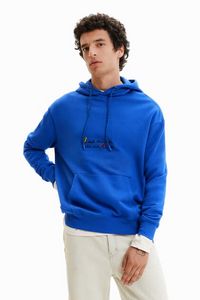 Embroidered message hoodie offers at S$ 94.49 in Desigual