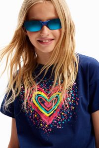 Sequinned heart t-shirt offers at S$ 31.99 in Desigual