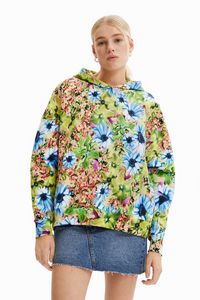 Oversize floral sweatshirt offers at S$ 104.49 in Desigual