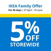 IKEA offer | 5% OFF storewide | 09/05/2023 - 10/06/2023